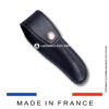 laguiole leather belt sheath brown