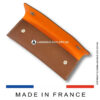 premium brown & orange two tone leather case