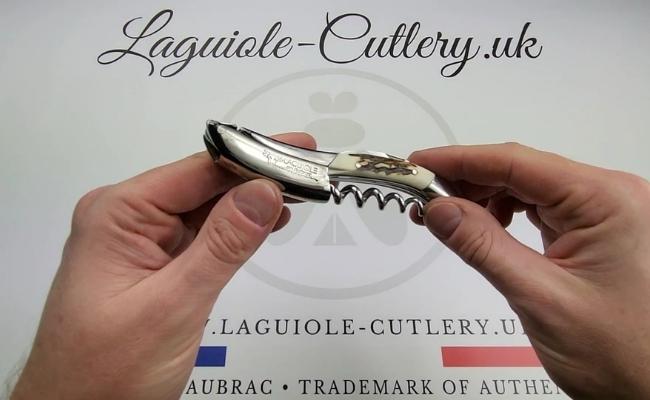 laguiole corkscrew stag horn video