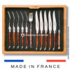 laguiole 12 piece knife & fork set snakewood