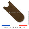 nubuck sheath with cut out opening