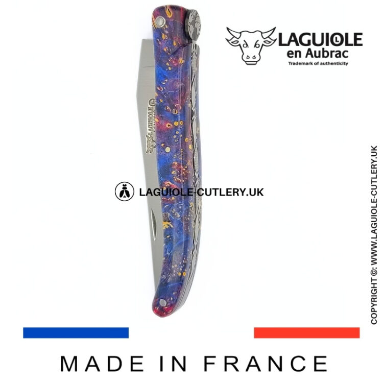 “the earth” laguiole pocket knife – cosmos collection – elder burl