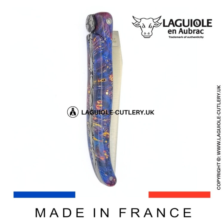 “the earth” laguiole pocket knife – cosmos collection – elder burl