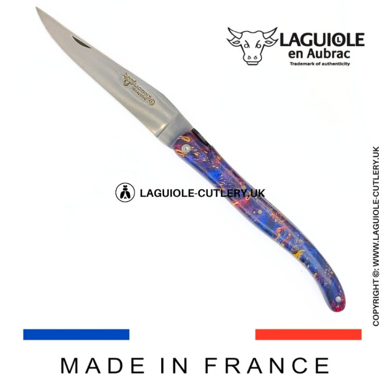 “the earth” laguiole pocket knife – cosmos collection – elder burl