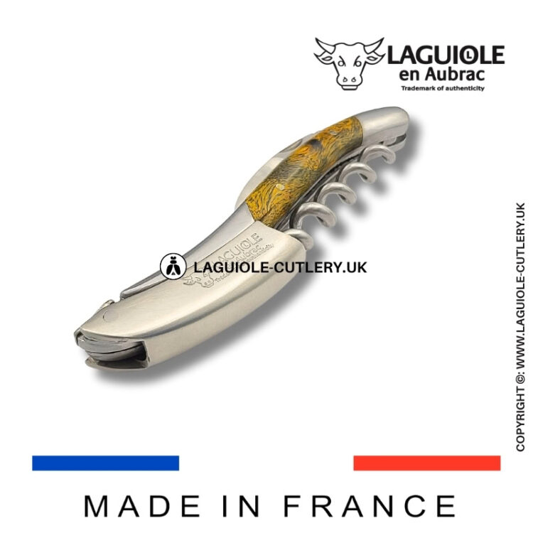 laguiole sommelier corkscrew green cheesewood