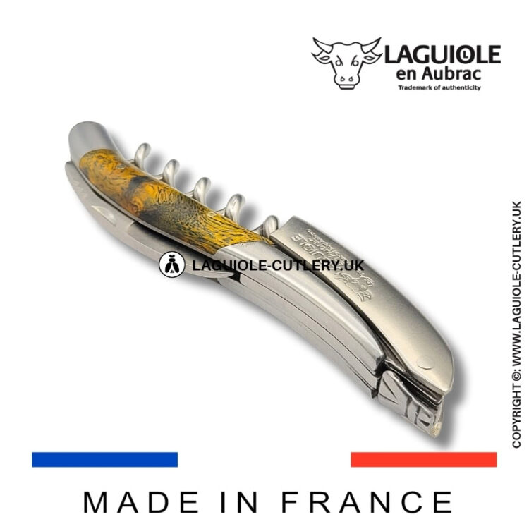 laguiole sommelier corkscrew green cheesewood
