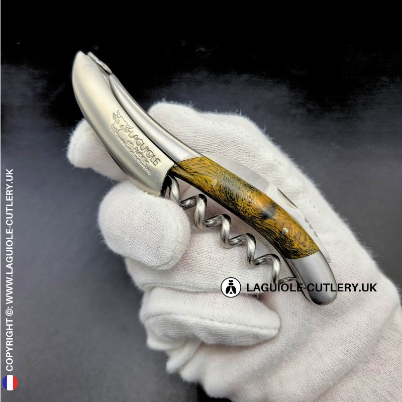 laguiole sommelier corkscrew green cheesewood