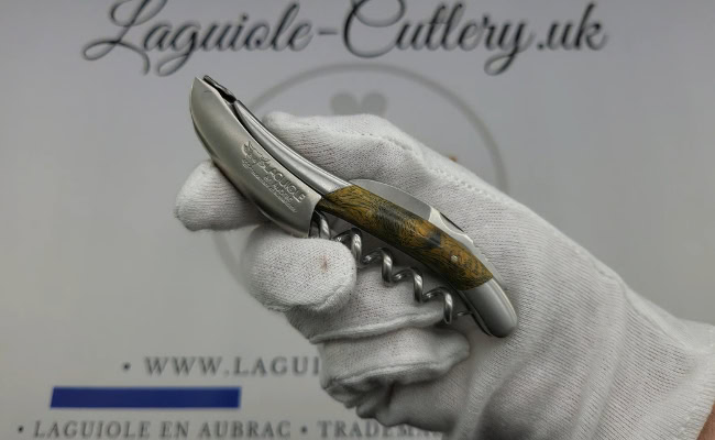 laguiole sommelier corkscrew green cheesewood